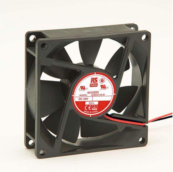 Immagine prodotto Rs Pro Ventola Ass. Su Cuscinetti 24v (80 mm)