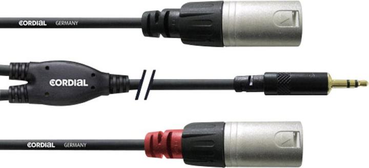 Actual product image Cordial CFY 3 WMM - Y-cable (3 m, XLR, 3.5mm jack (AUX))