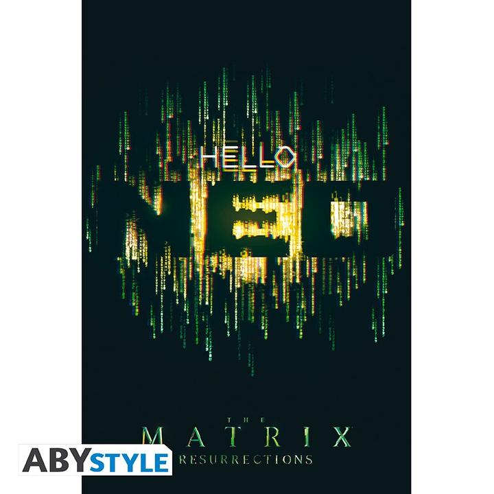 Actual product image ABYstyle The Matrix Poster : Hello Neo (91.5x61) (91.5 x 61 cm)