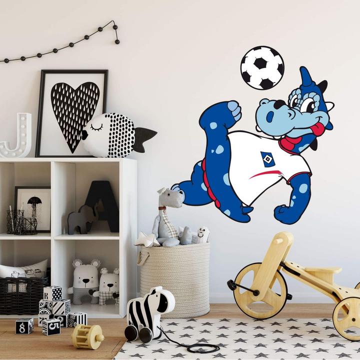 Actual product image Hamburger SV HSV mascot (80 x 87 cm, 60 x 65 cm, 30 x 33 cm, 40 x 44 cm, 20 x 22 cm)