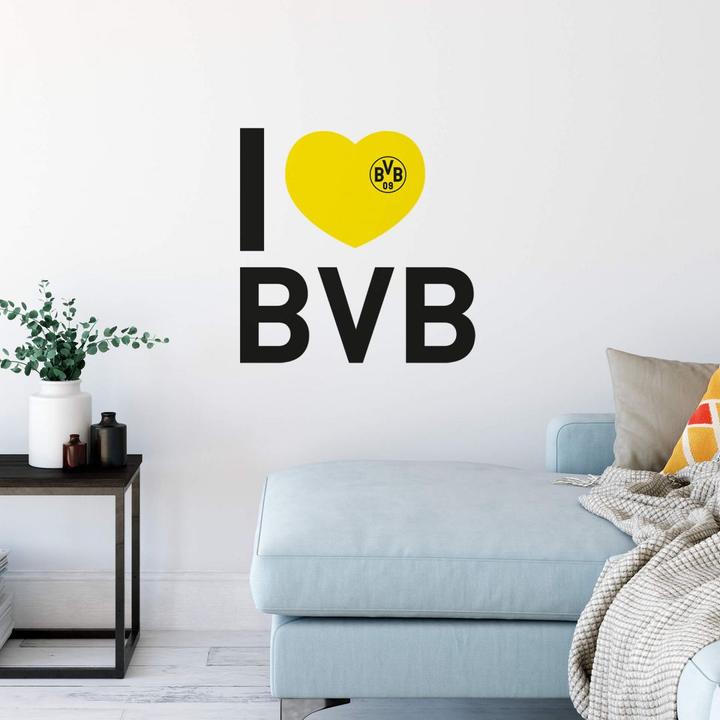 Produktbild Borussia Dortmund I love BVB (100 x 100 cm)