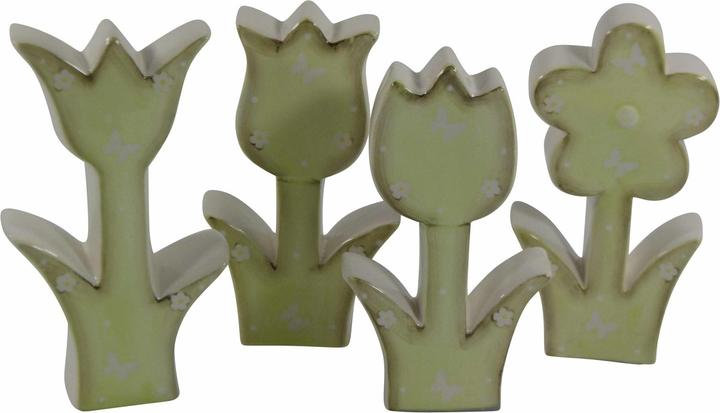 Produktbild HTI-Living Frühlingsblumen 4 er Set Keramikblumen (22 x 22 x 22 cm)