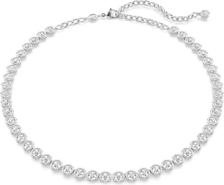 Produktbild Swarovski Imber Tennis Halskette Rundschliff Weiss (Swarovski Metall, 42 - 50 cm)