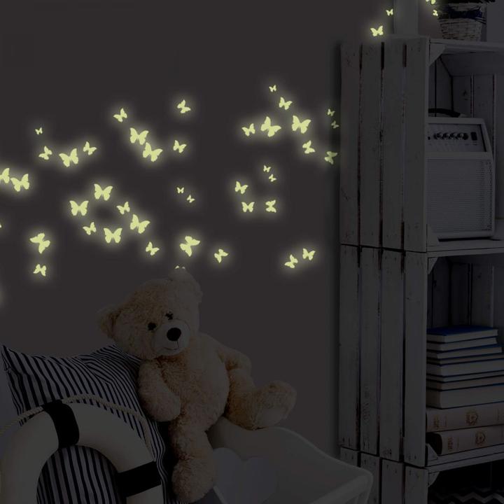 Immagine prodotto Trenddeko Farfalle adesive luminose (21 x 21 cm)