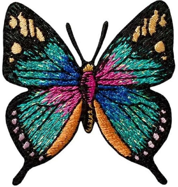 Mono Quick Schmetterling Türkis Glitzer (1 x)