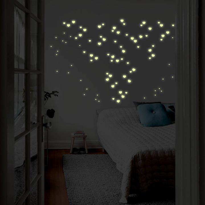 Image du produit Trenddeko Autocollant lumineux coeur (21 x 21 cm)