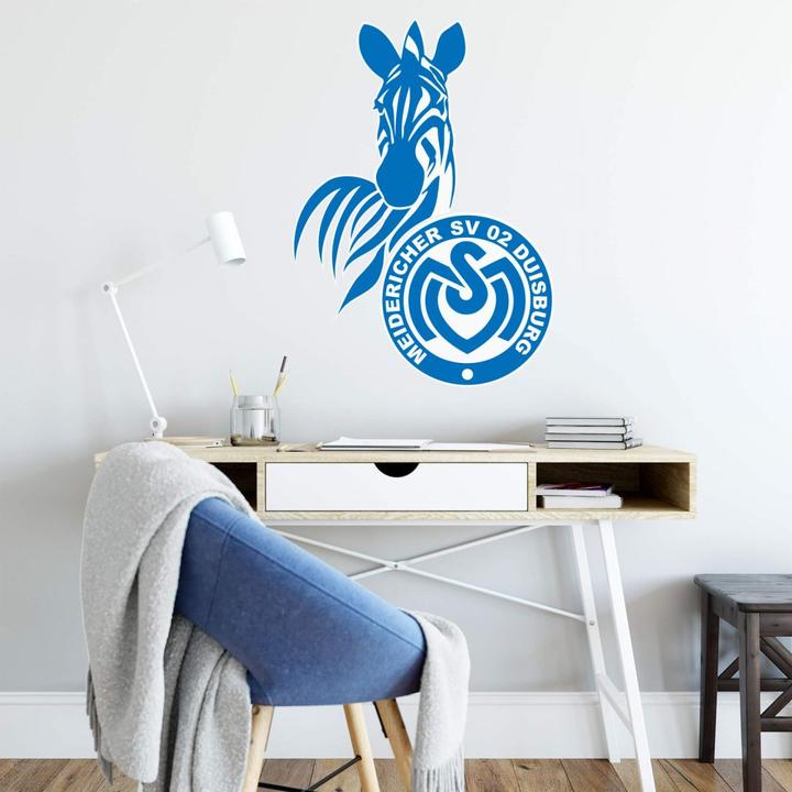 Actual product image MSV Duisburg logotype (100 x 140 cm)