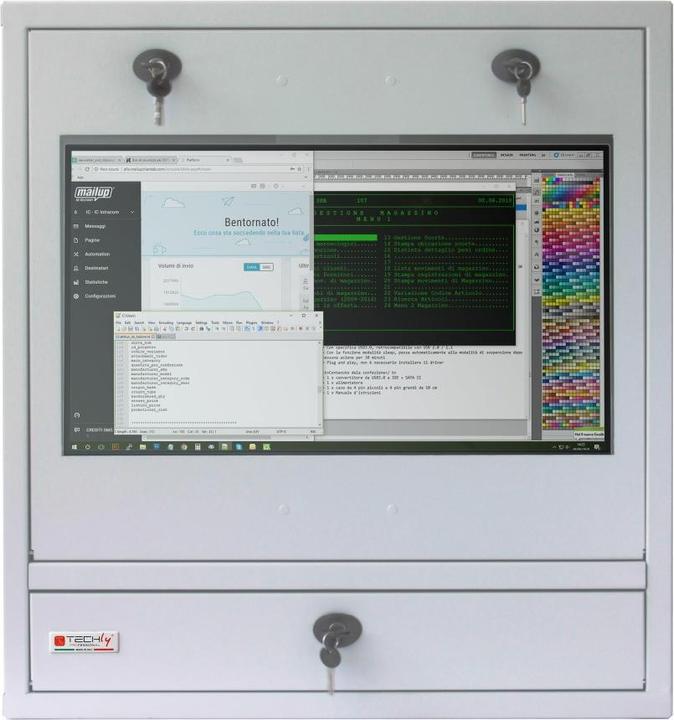 Immagine prodotto Techly Armadio Per Computer/Monitor/tastie (12.57 HE, Rack da 19 pollici)