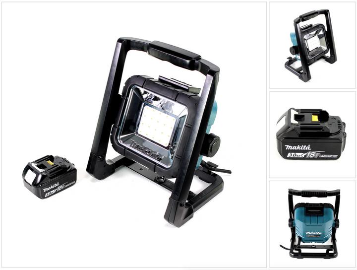 Produktbild Makita DEADML / DML 805 LED Baustrahler 14,4 - 18 Volt / 230 Volt + 1x 3Ah Li-Ion Akku (750 lm)