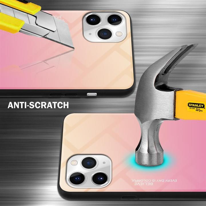Actual product image Cadorabo TPU 2 colors glass cover (Apple iPhone 11 Pro Max)