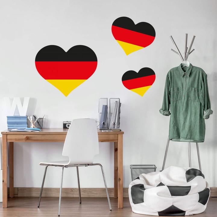 Immagine prodotto Trenddeko Germania bandiera cuore 02 (40 x 33 cm)