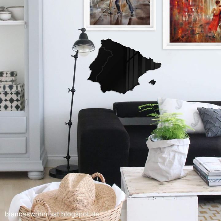 Produktbild Trenddeko Karte Iberische Halbinsel (38 x 28 cm)