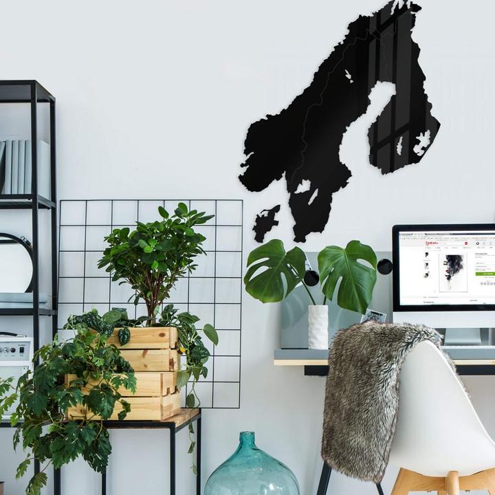 Produktbild Trenddeko Karte Skandinavien (36 x 46 cm)