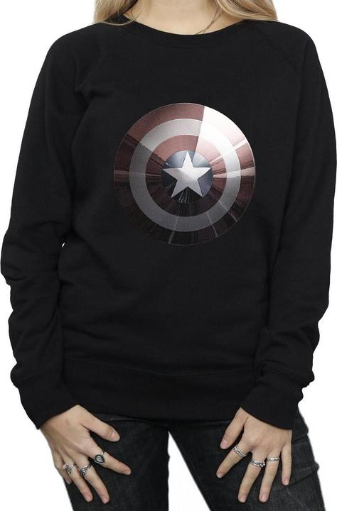 Produktbild Captain America Schild Glänzendes Sweatshirt (M)