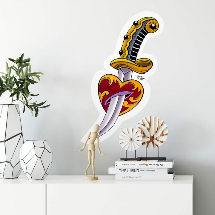 Image du produit Miami Ink Épée avec coeur (44 x 70 cm)