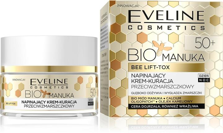 Eveline Bio Manuka 50+ Tightening Anti-Wrinkle Cream-Treatment On Day And Night 50Ml (50 ml, 24h Creme)