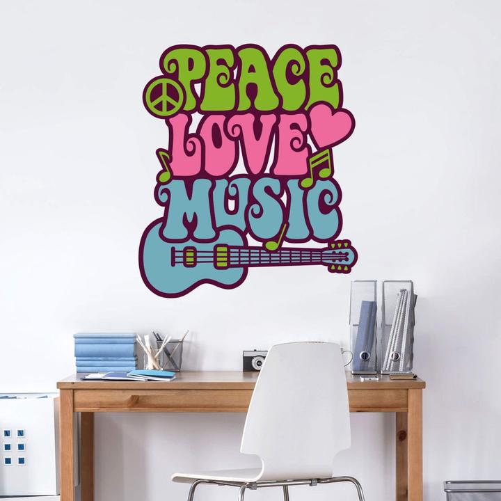 Immagine prodotto Trenddeko Pace Amore Musica 1 (100 x 116 cm, 120 x 140 cm, 80 x 93 cm)