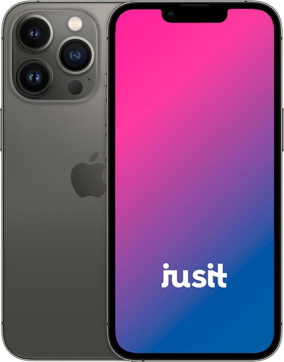 jusit iPhone 13 Pro (128 GB, Graphite, 6.10", 12 Mpx, SIM + eSIM, B / Sehr gut)