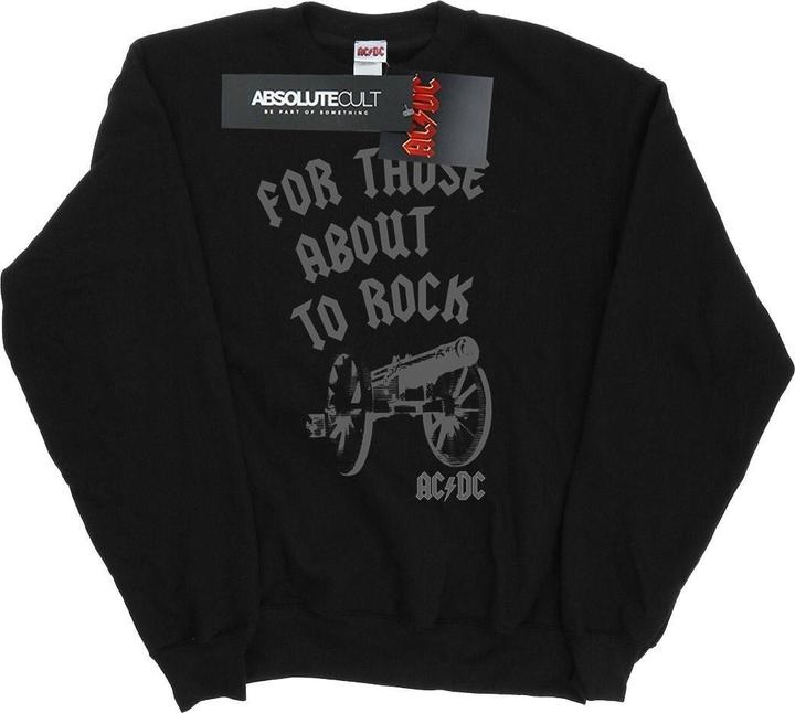 Produktbild AC/DC Mens For Those About To Rock Cannon Sweatshirt aus Baumwolle (XL)