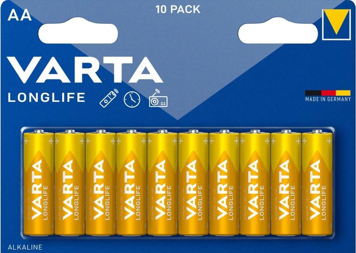 Varta Pile Longlife AA 10 pièces, Type de pile : AA (10 pcs, AA)