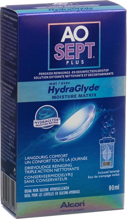 AOSept HydraGlyde, Peroxid Reinigungs- und Desinfektionslösung, 90 ml (Peroxid-System, 90 ml)