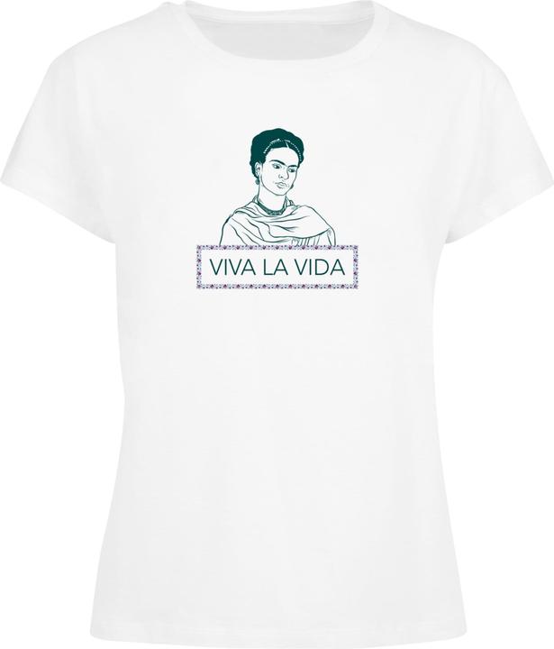Actual product image Merchcode Ladies Frida Kahlo - Viva la Vida Box Tee - 118631 (L)