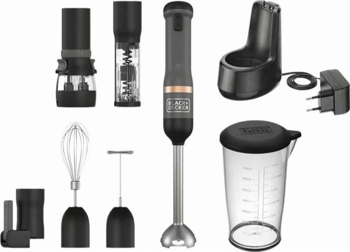 Actual product image Black & Decker Hand Blender BCKM1016KSG-QW Grey, 7-part