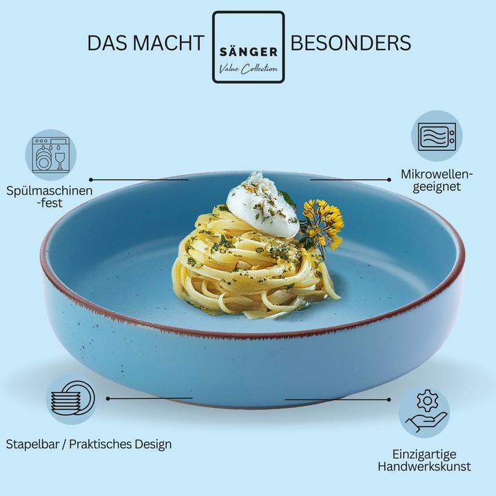 Actual product image Sänger Pastaschalen Set Bombay Saphir (4 x, 20.50 cm)