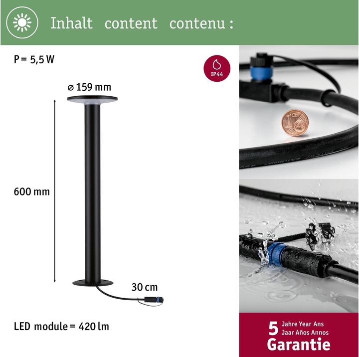Image du produit Paulmann Plate (420 lm, IP44)