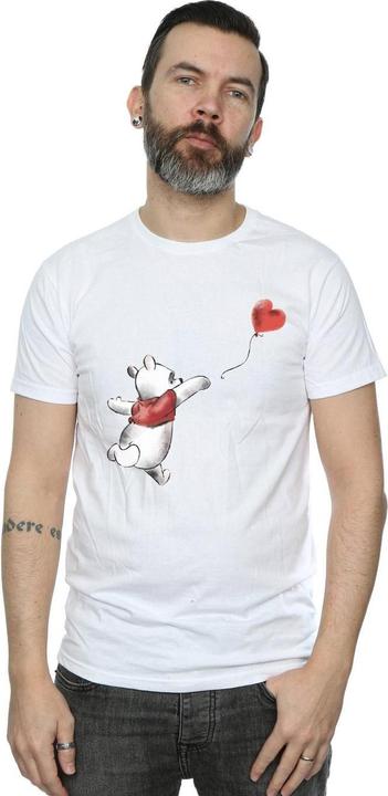 Actual product image Winnie the Pooh Mens Balloon Cotton T-Shirt (XXL)