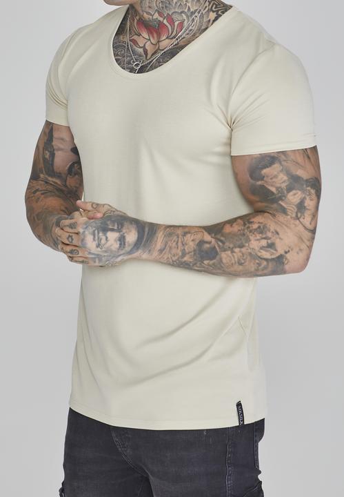 Produktbild Siksilk T-Shirt Muscle Fit T-Shirt in Ecru (M)
