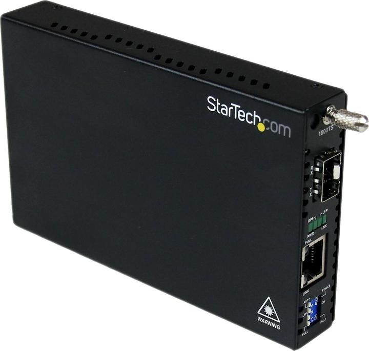 StarTech Gigabit Ethernet LWL / Glasfaser Medienkonverter mit SFP - 1000 Mbit/s Multimode Gigabit Etherne...