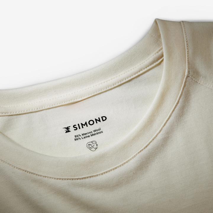 Image du produit Simond T-shirt manches longues en laine mérinos homme, Merino Resist undyed (XXL)