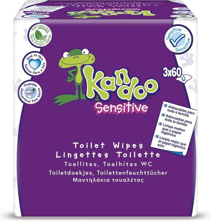 Actual product image Kandoo Sensitive (180 Piece)