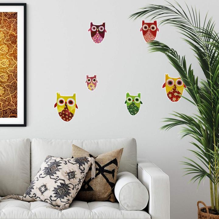 Actual product image Trenddeko Owls from the Orient (20 x 20 cm, 50 x 50 cm, 40 x 40 cm, 30 x 30 cm)