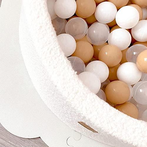 Immagine prodotto Activity Board Piscina per bambini - Piscina rotonda per bambini 90x40cm con 200 palline, Boucle, bianco: Tutto