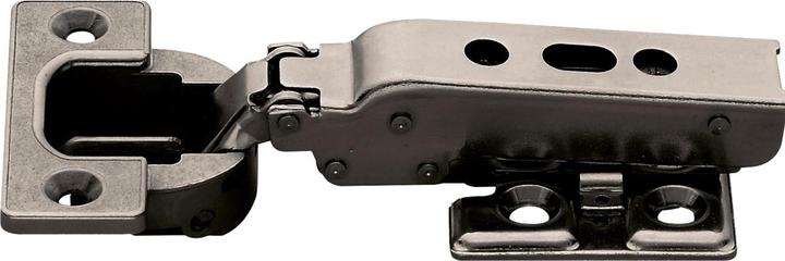Actual product image LAMP® Heavy-duty furniture hinge 95°, corner stop, with spring, black