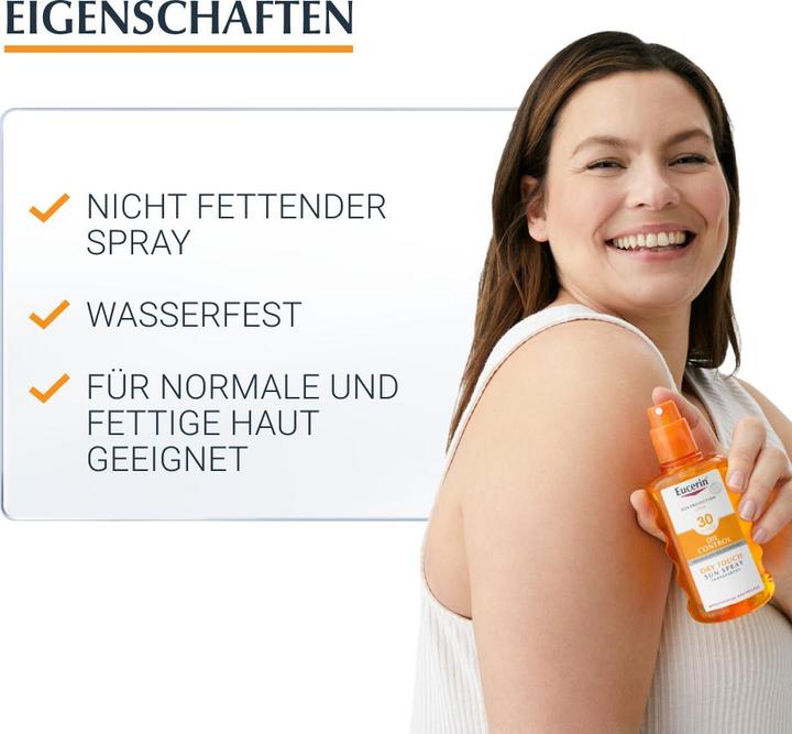 Image du produit Eucerin SUN Body Spray Sensitive Protect Transparent SPF 30 (Spray solaire, SPF 30, 200 ml, 208 g)