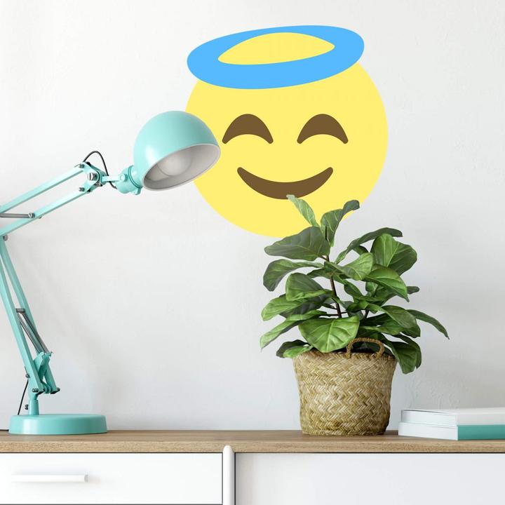 Immagine prodotto Emojione Emoji faccia sorridente con alone (60 x 62 cm)