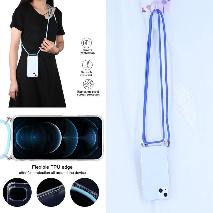 Actual product image König Design Case Mobile Protection for Apple iPhone 13 Case Cover Case Cover Bumper Blue New