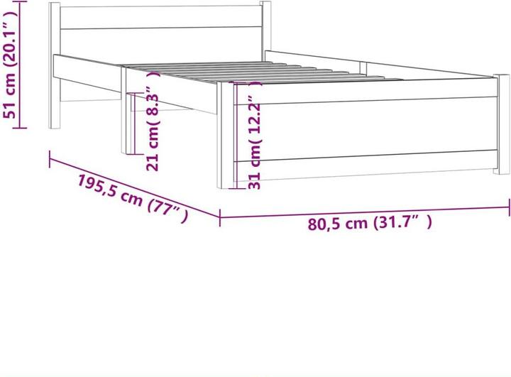 Produktbild VidaXL Camala (75 x 190 cm)