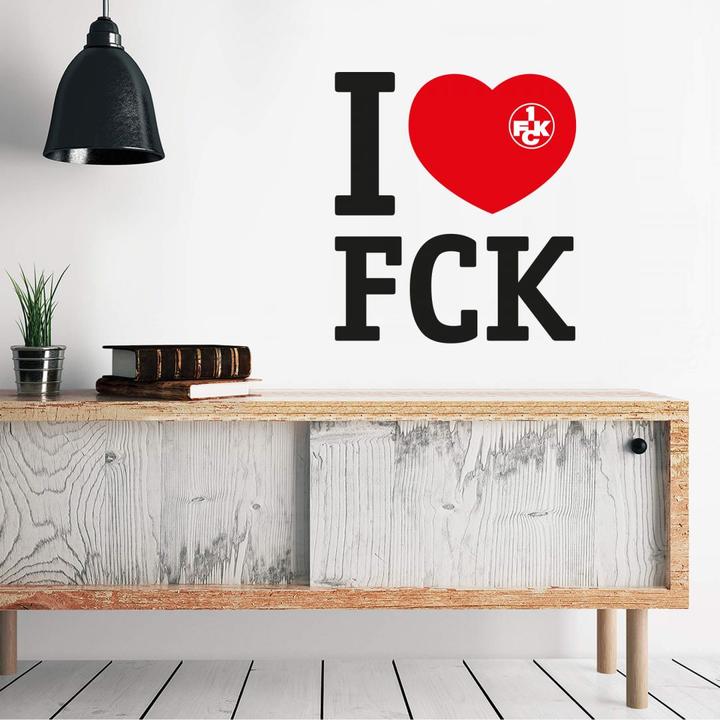Produktbild 1.FC Kaiserslautern I love FCK (52 x 60 cm)