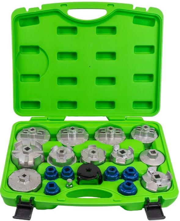 Öliflterschlüssel-Set Aluminium mit 19 teilen