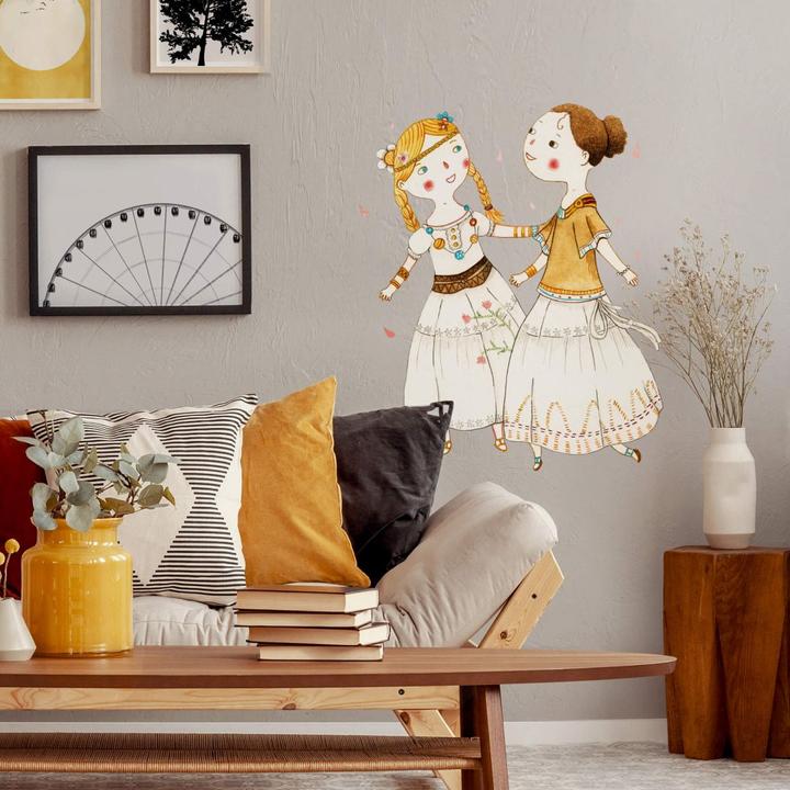 Image du produit Trenddeko Fille hippie (80 x 97 cm)