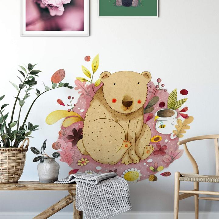 Immagine prodotto Trenddeko Orso con vaso di miele (80 x 72 cm)