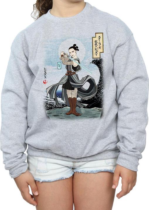 Produktbild Star Wars The Last Jedi Japanese Rey Sweatshirt Mädchen (140, 146)