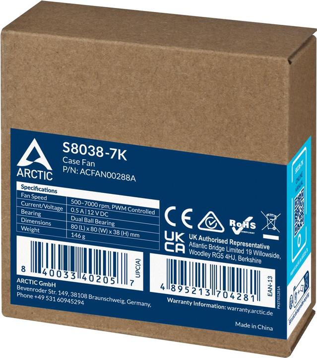 Image du produit Arctic S8038-7K (80 mm, 1 x)