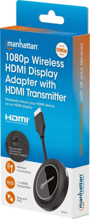 Produktbild Manhattan 1080p Wireless HDMI-Displayadapter mit HDMI-Sendemodul (30 m, HDMI 1.3c)