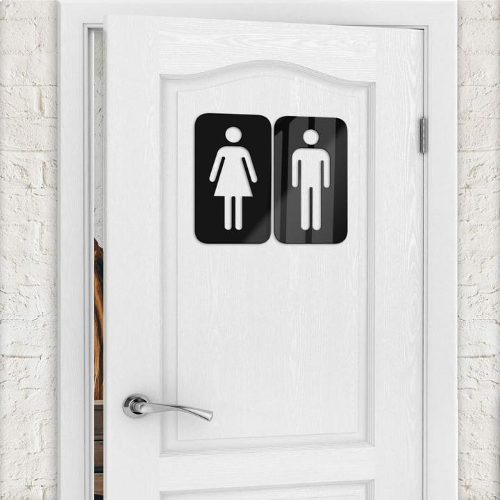 Image du produit Trenddeko Signe de toilette 01 (2 x 11 x 20 cm)
