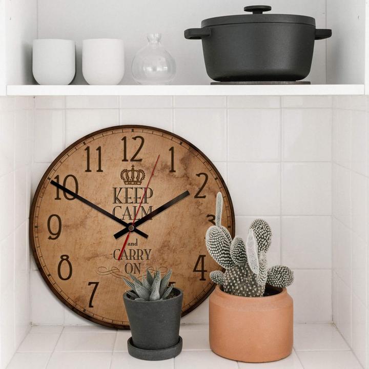 Produktbild Trenddeko Keep Calm and Carry on- Ruhe Bewahren (28 cm)